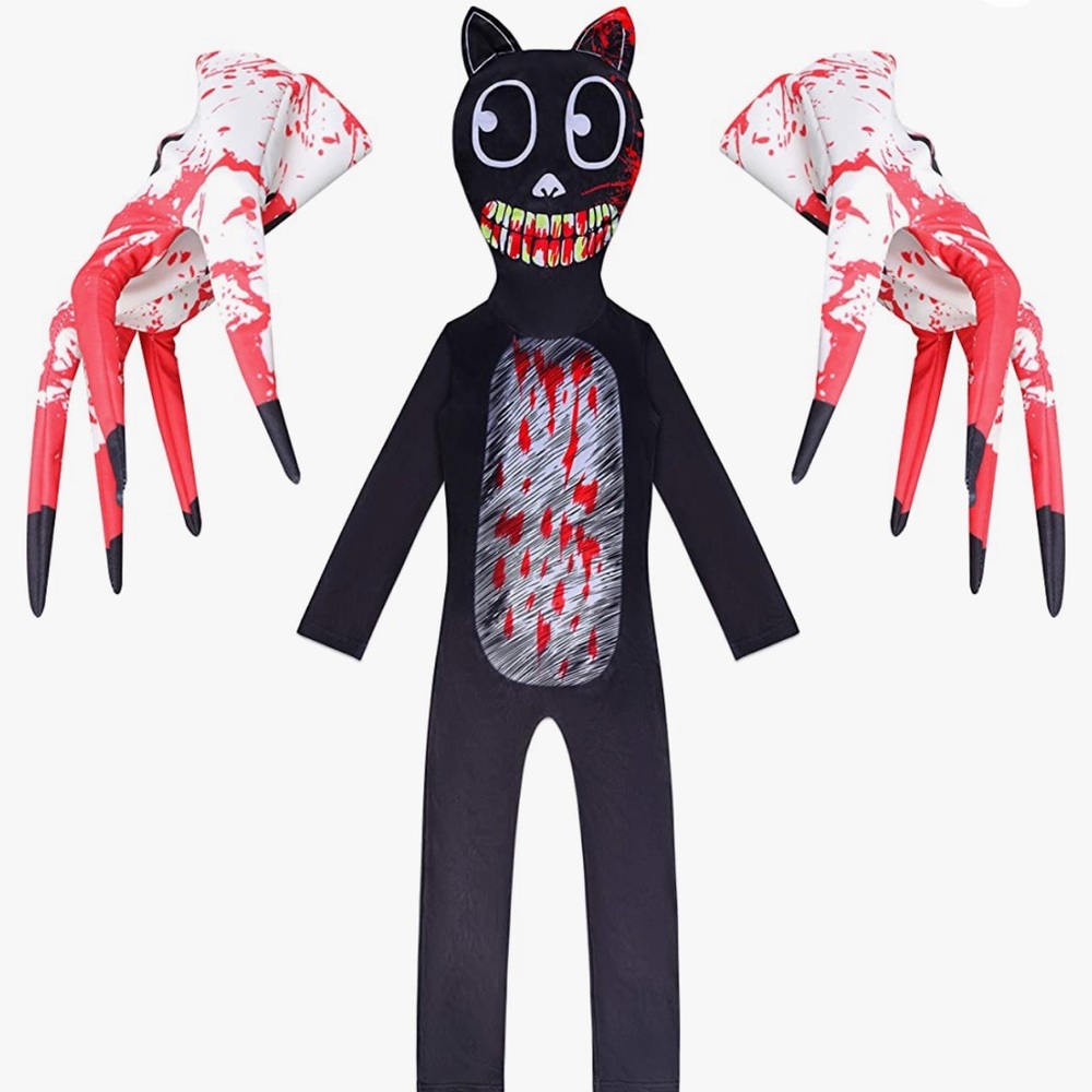 Boys Cartoon Scary Cat Costume
